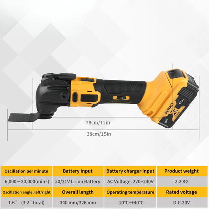 Dewalt 20V Cordless Brushless Oscillating Multi-Tool Quick Release Electric Trimmer Renovator