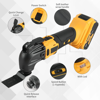 Dewalt 20V Cordless Brushless Oscillating Multi-Tool Quick Release Electric Trimmer Renovator