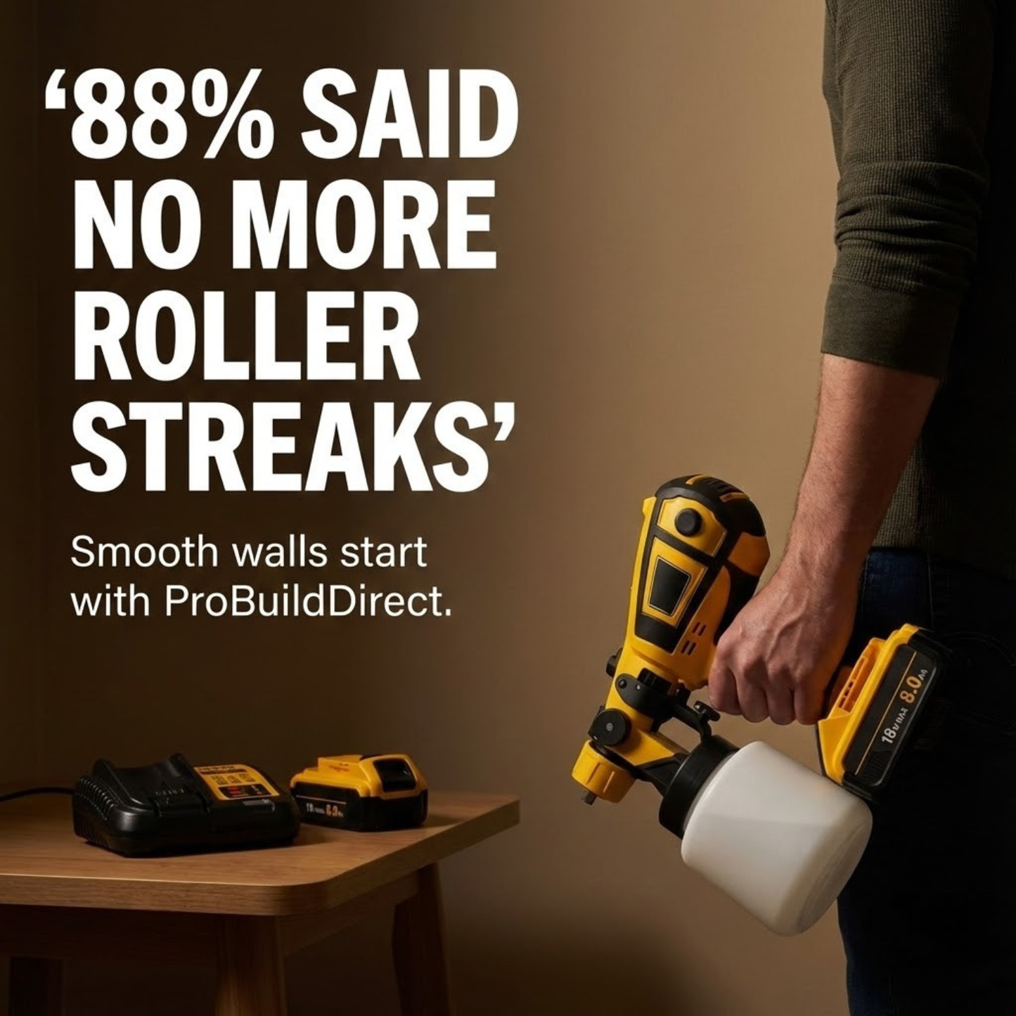 DeWalt 18V Cordless Paint Sprayer – Lightweight, High-Precision HVLP