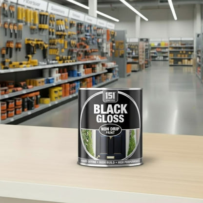 Black Gloss Non-Drip Paint 300ML