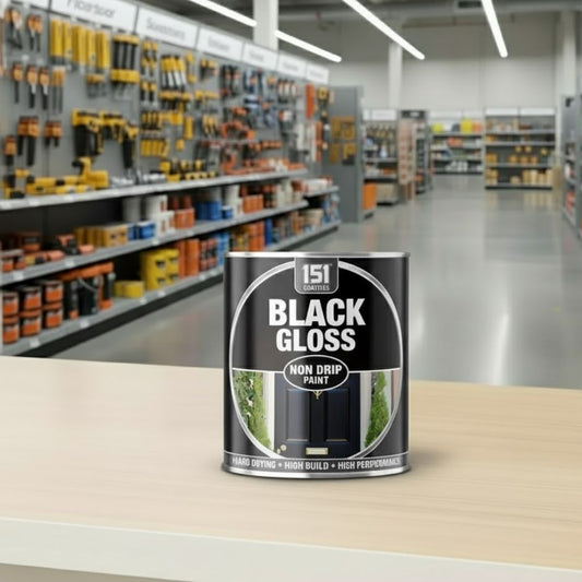 Black Gloss Non-Drip Paint 300ML