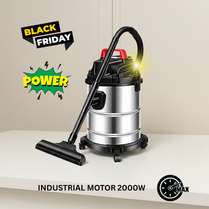 Powerful 2000W Wet Dry Bagless Cylinder Vacuum Cleaner