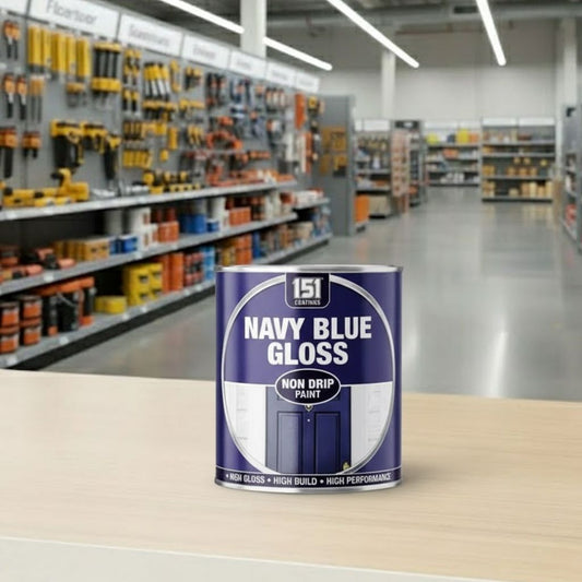 Navy Blue Gloss Non-Drip Paint 300ml High Gloss