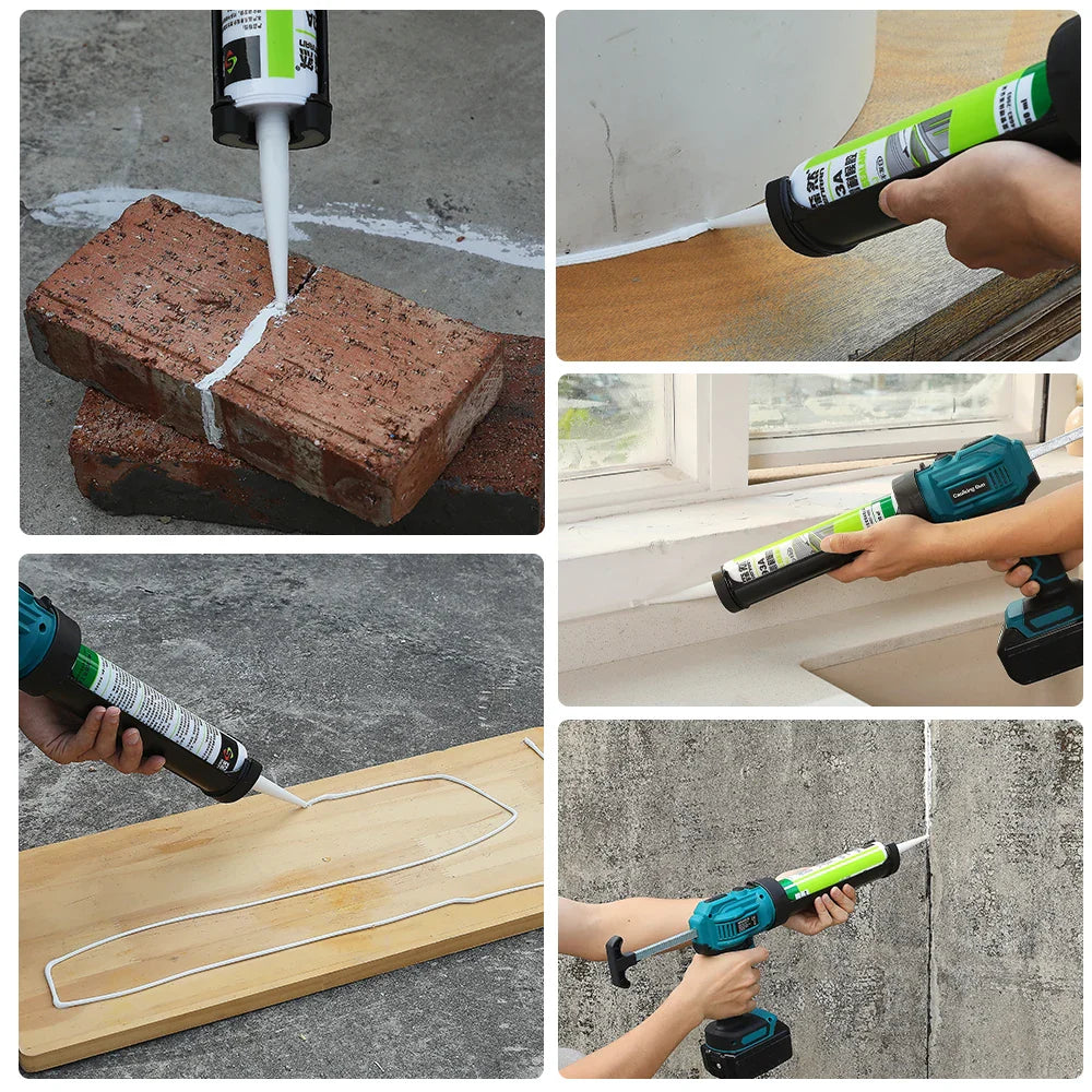 Makita Cordless Electric Caulking Gun 4-Speed Lithium Battery for Glass & Sealants