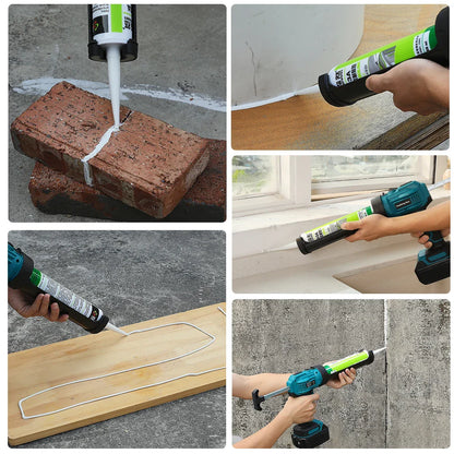 Makita Cordless Electric Caulking Gun 4-Speed Lithium Battery for Glass & Sealants
