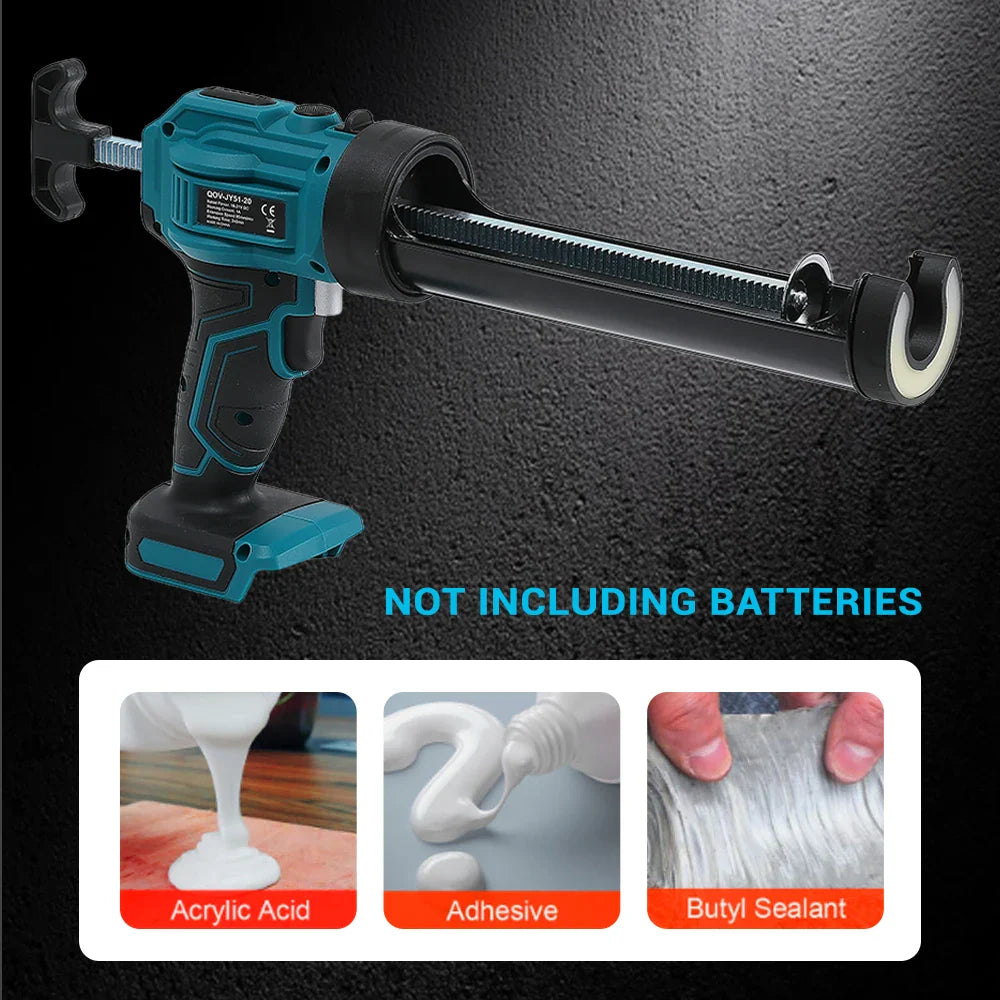 Makita Cordless Electric Caulking Gun 4-Speed Lithium Battery for Glass & Sealants