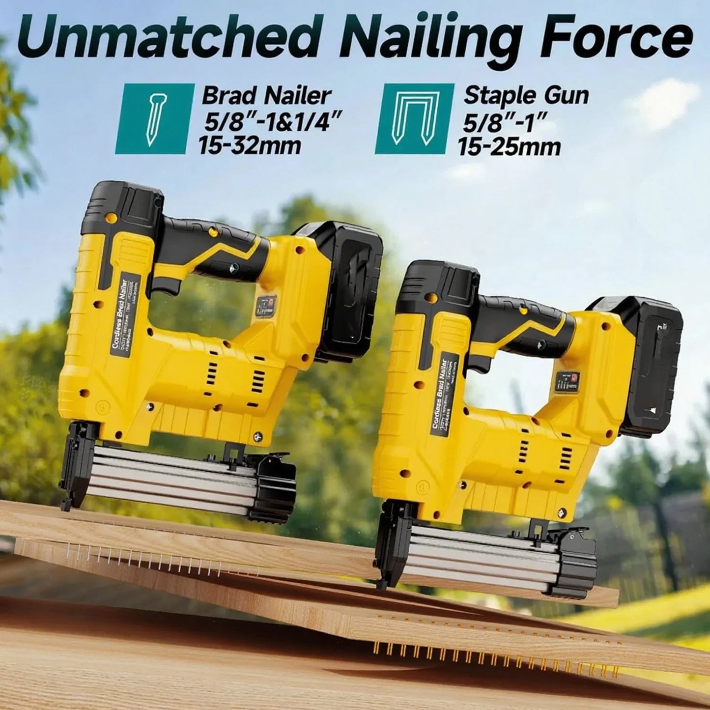 Dewalt Powerful 18GA 2-in-1 Cordless Nailer Stapler Gun Dewalt Battery