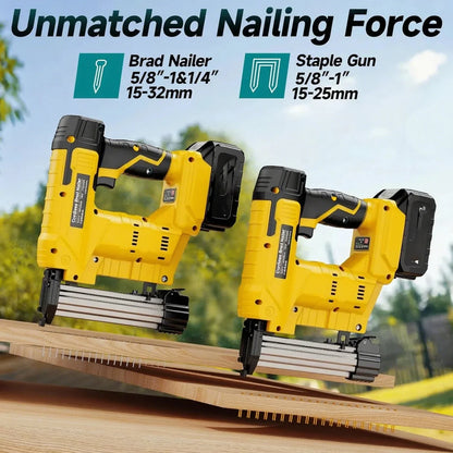 Dewalt Powerful 18GA 2-in-1 Cordless Nailer Stapler Gun Dewalt Battery