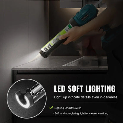 Makita Cordless Electric Caulking Gun 4-Speed Lithium Battery for Glass & Sealants