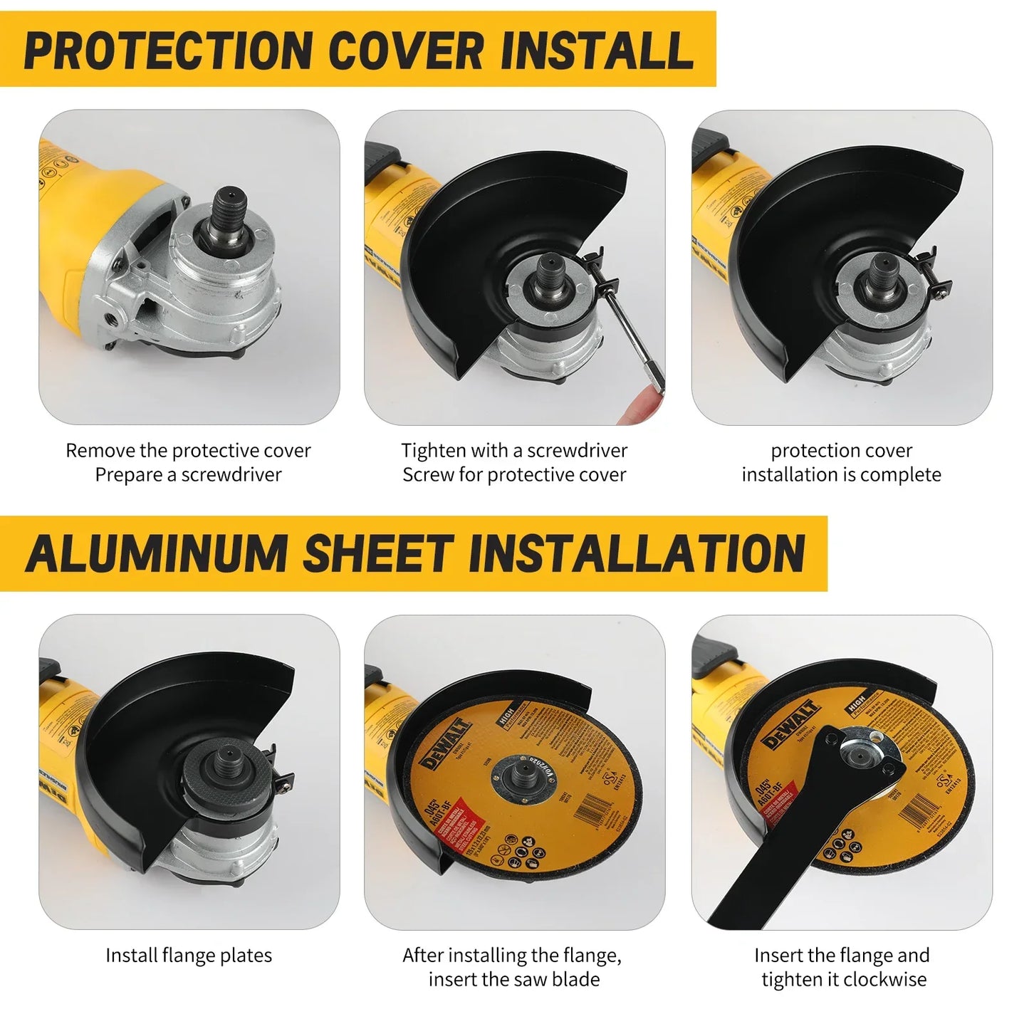 DEWALT DCG406 Cordless Angle Grinder, 5-inch Brushless 9000 RPM 20V Power