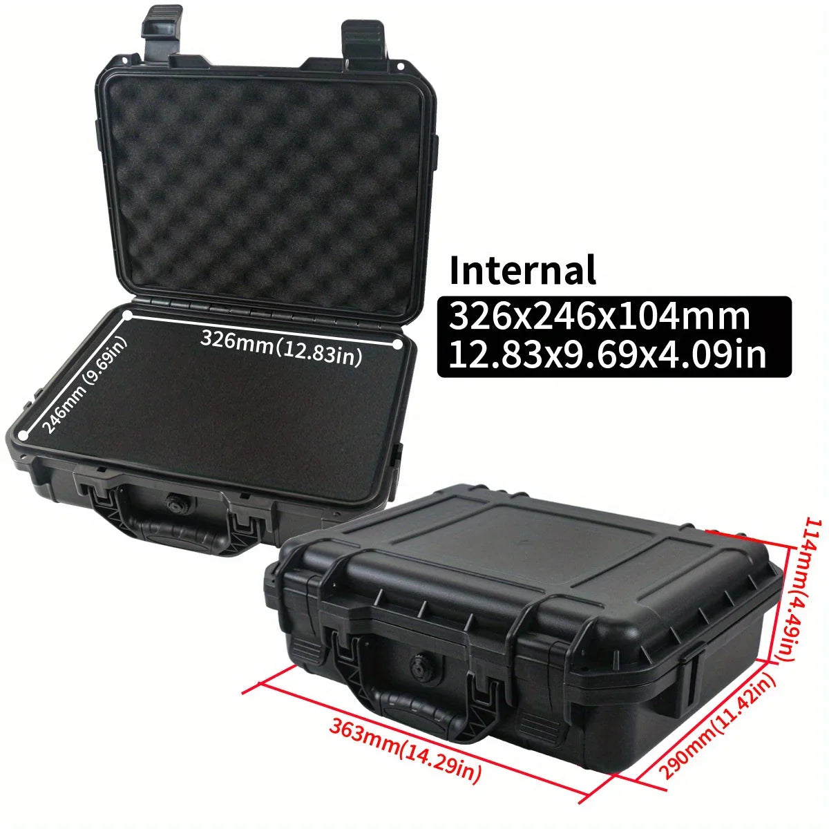 Rugged Waterproof Hard Toolbox