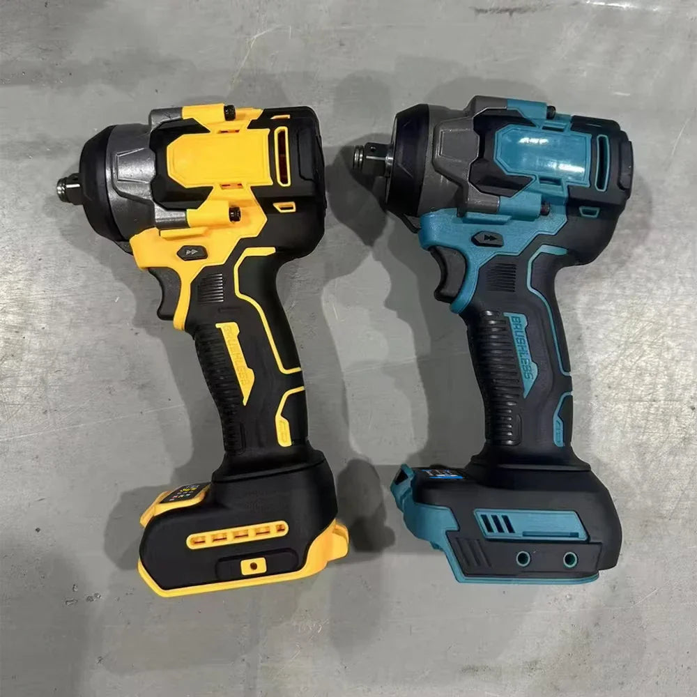 Cordless Brushless Electric Impact Wrench 1200N.M 18V Batteries