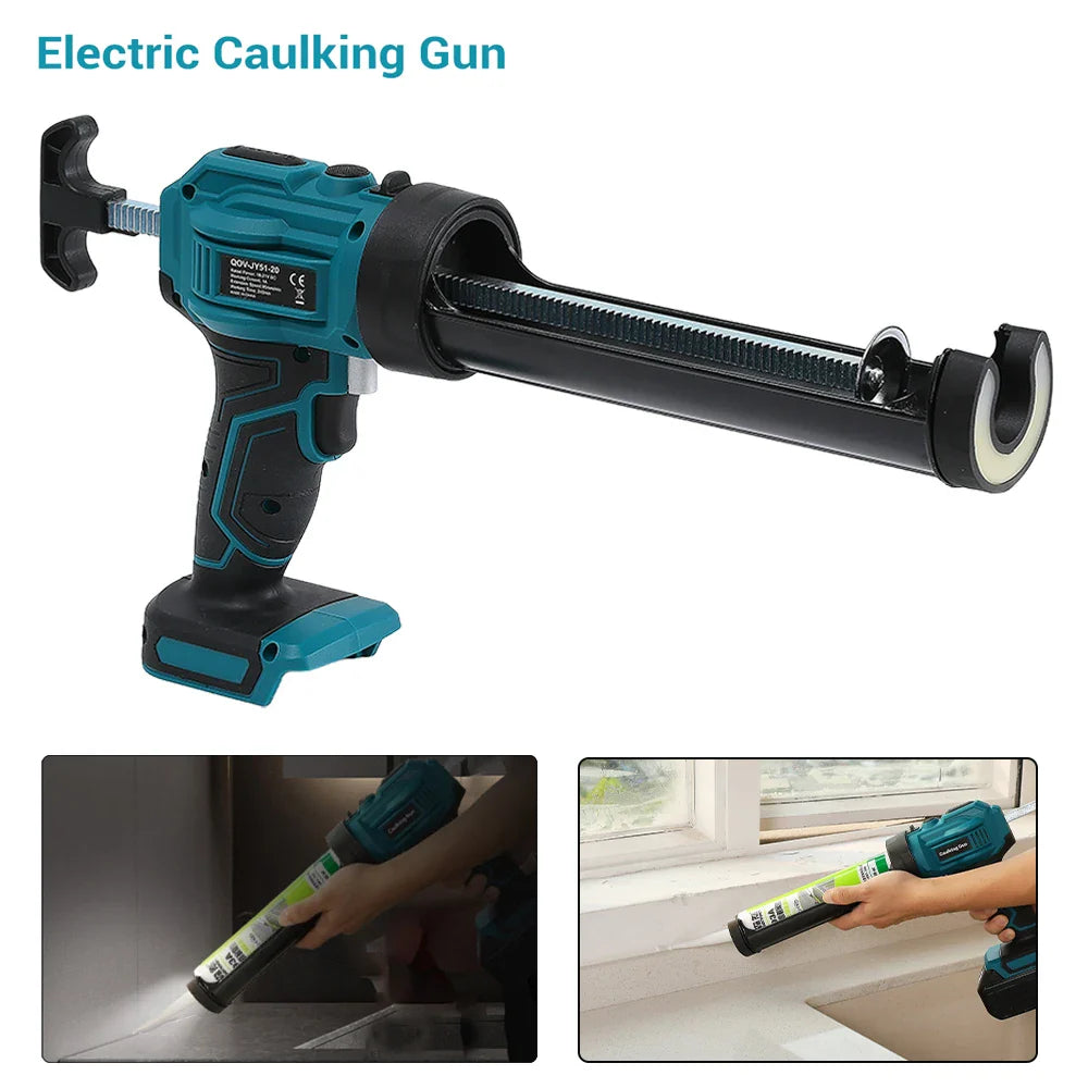 Makita Cordless Electric Caulking Gun 4-Speed Lithium Battery for Glass & Sealants