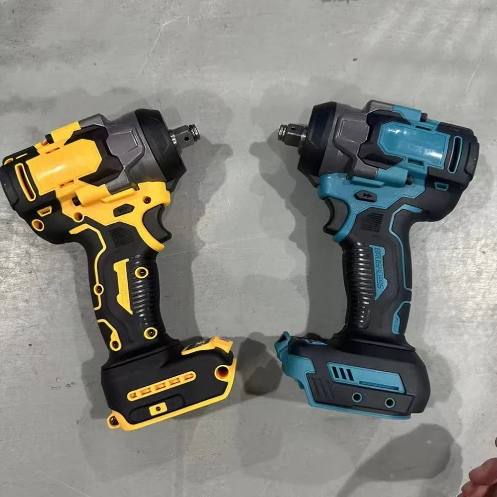 Cordless Brushless Electric Impact Wrench 1200N.M 18V Batteries