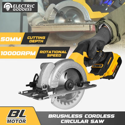 Powerful 5-inch Brushless Cordless Circular Saw for Dewalt 20V