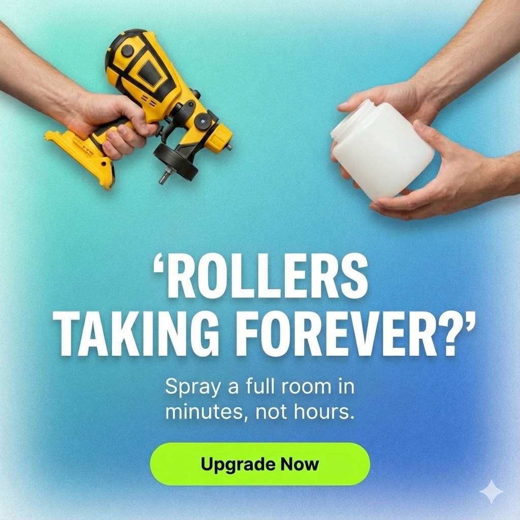 DeWalt 18V Cordless Paint Sprayer – Lightweight, High-Precision HVLP